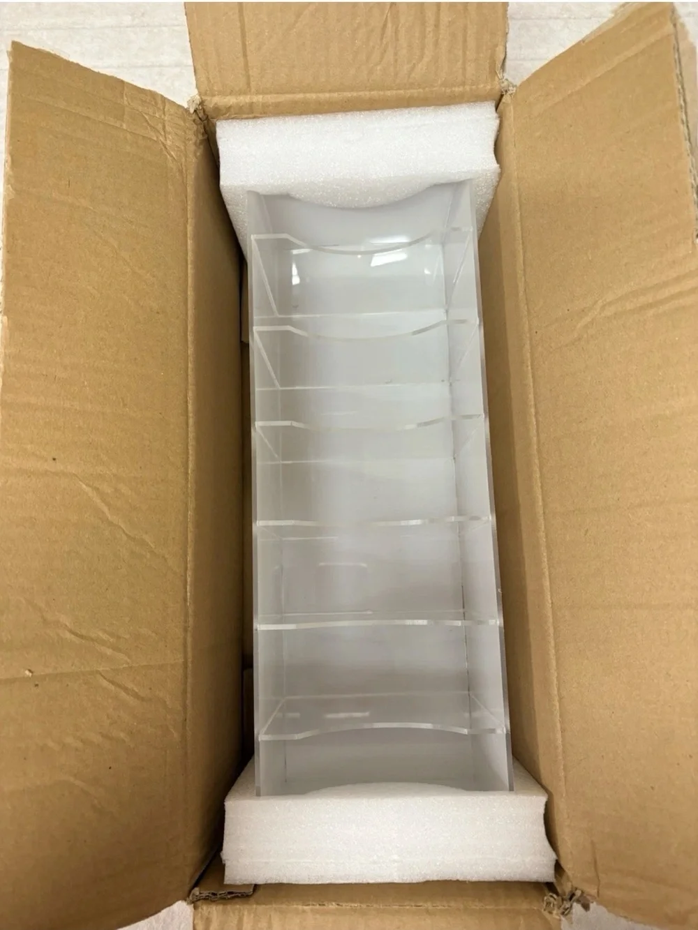 Clear Acrylic Belt/Scarf/Tie Drawer Organizer Space Saver Wall Mount or Drawer
